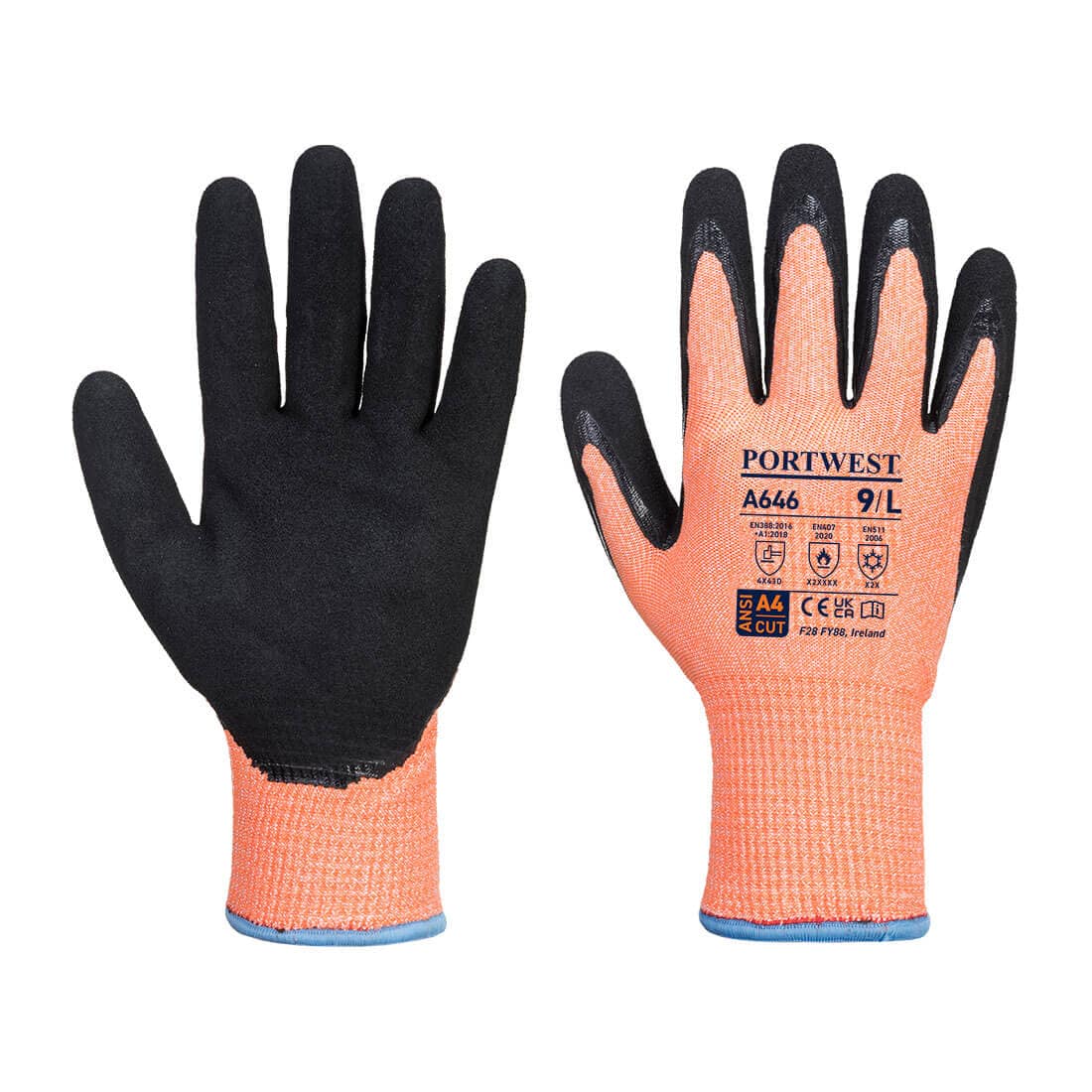 Guanto anti taglio invernale Vis-Tex D13 in nitrile
