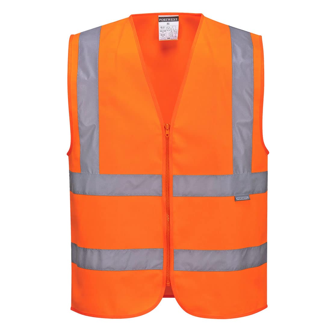 Gilet una banda orizzontale e due verticali Hi-Vis