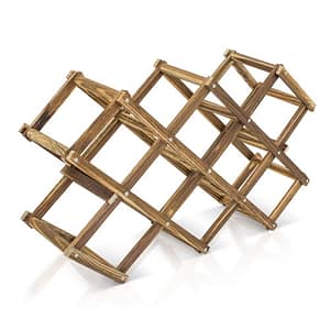 PORTABOTTIGLIE IN LEGNO DA 10 BOTTIGLIE "RAK".