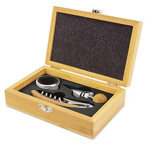 SET DI VINO BAMBÚ "SIENA"