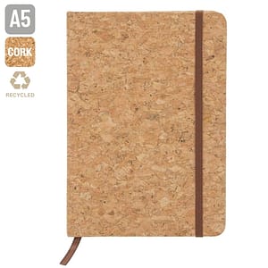 BLOCCO NOTES A5 IN SUGHERO NATURALE "CIRO"