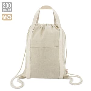 BORSA ZAINO IN COTONE RICICLATO "YALA"