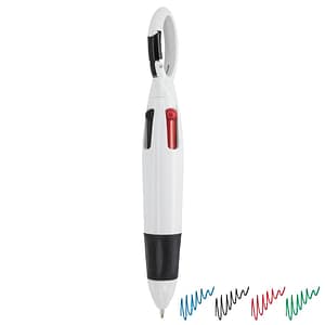 PENNA 4 COLORI + MOSCHETTONE "KLEUR"