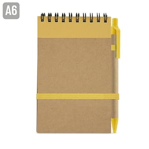 BLOC NOTES CON PENNA RICICLATO "MAEL"
