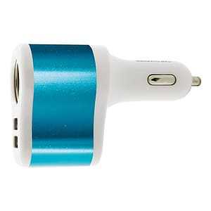 CARICABATTERIE AUTO MULTIPLO MIX ALLUMINIO “KEPPLER”