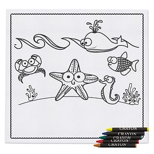 TOVAGLIETTA BIMBI + PASTELLI A CERA “MARIN”