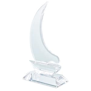 TROFEO VETRO A FORMA DI VELA "NAO"