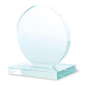 TROFEO ROTONDO VETRO "MENSA"