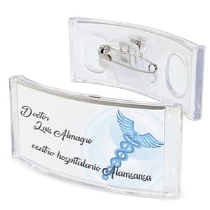 PORTABADGE CON SPILLA CURVO "FEDERAL"