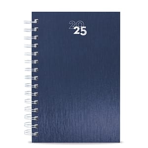 AGENDA METALLIZZATA CON ANELLI "RAKI"