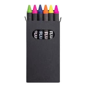 SET 6 PASTELLI A CERA FLUOR "LUMYNI"