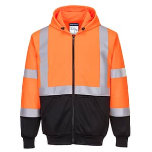 Felpa Bicolore con cappuccio Hi-Vis