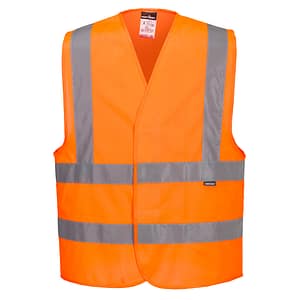 Gilet una banda orizzontale e due verticali Hi-Vis