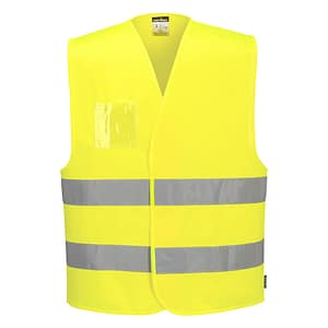 Gilet con porta badge Hi-Vis