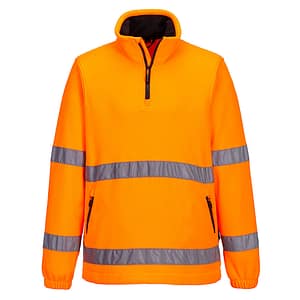 Pile Hi-Vis mezza zip