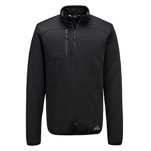 KX3 Felpa 1/4 zip testurizzata
