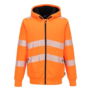PW321 Felpa invernale con cappuccio e zip Hi-Vis