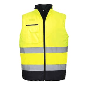 Gilet imbottito bicolore Hi-Vis