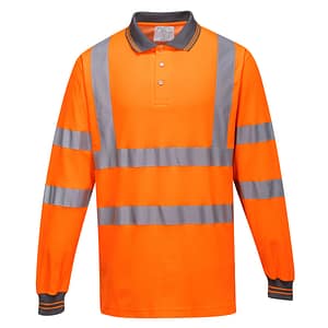 Polo maniche lunghe Cotton Comfort Hi-Vis