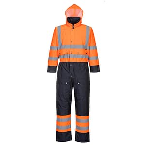 Tuta bicolore Hi-Vis - foderata