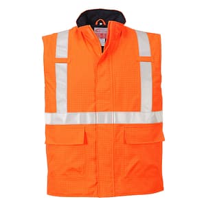 Gilet Imbottito antistatico FR Bizflame Rain Hi-Vis