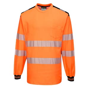 PW3 T-Shirt manica lunga Hi-Vis
