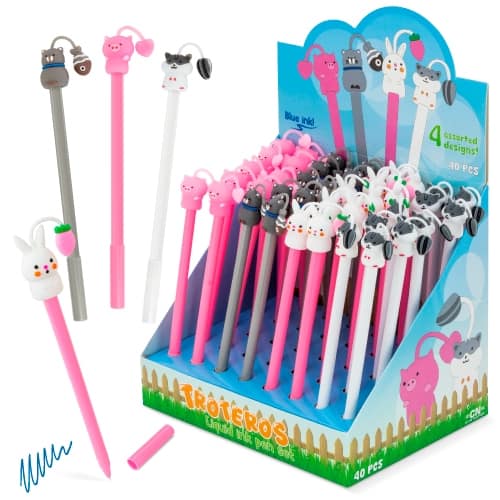 SET PENNE INCHIOSTRO LIQUIDO "TROTEROS" (CONFEZIONE 40 PZ)