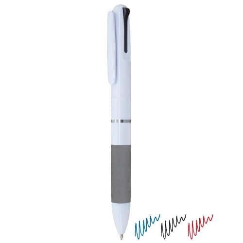 PENNA 3 COLORI CON ANELLI IN METALLO "FARVES"